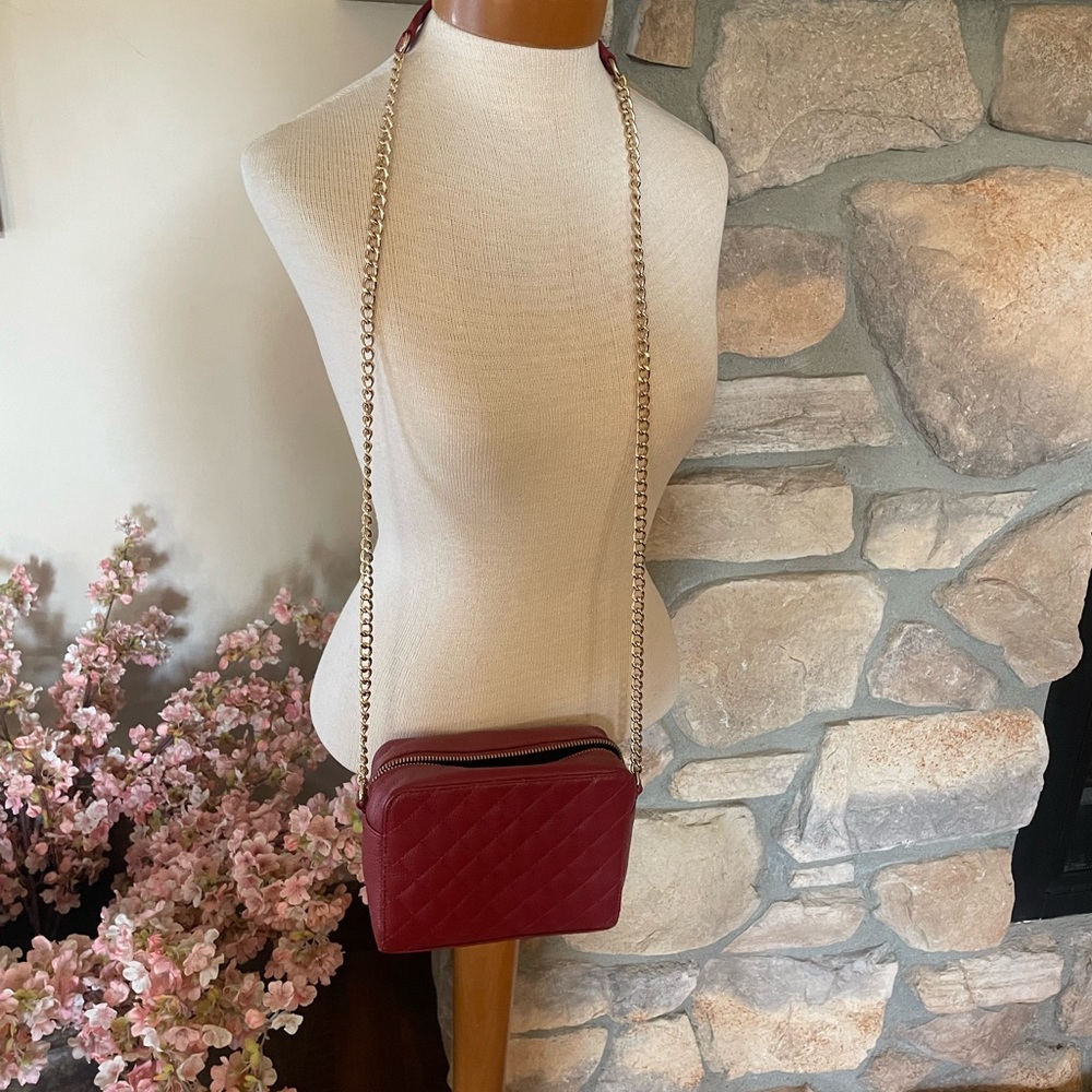 Red Crossbody quilted bag from Barney’s New York